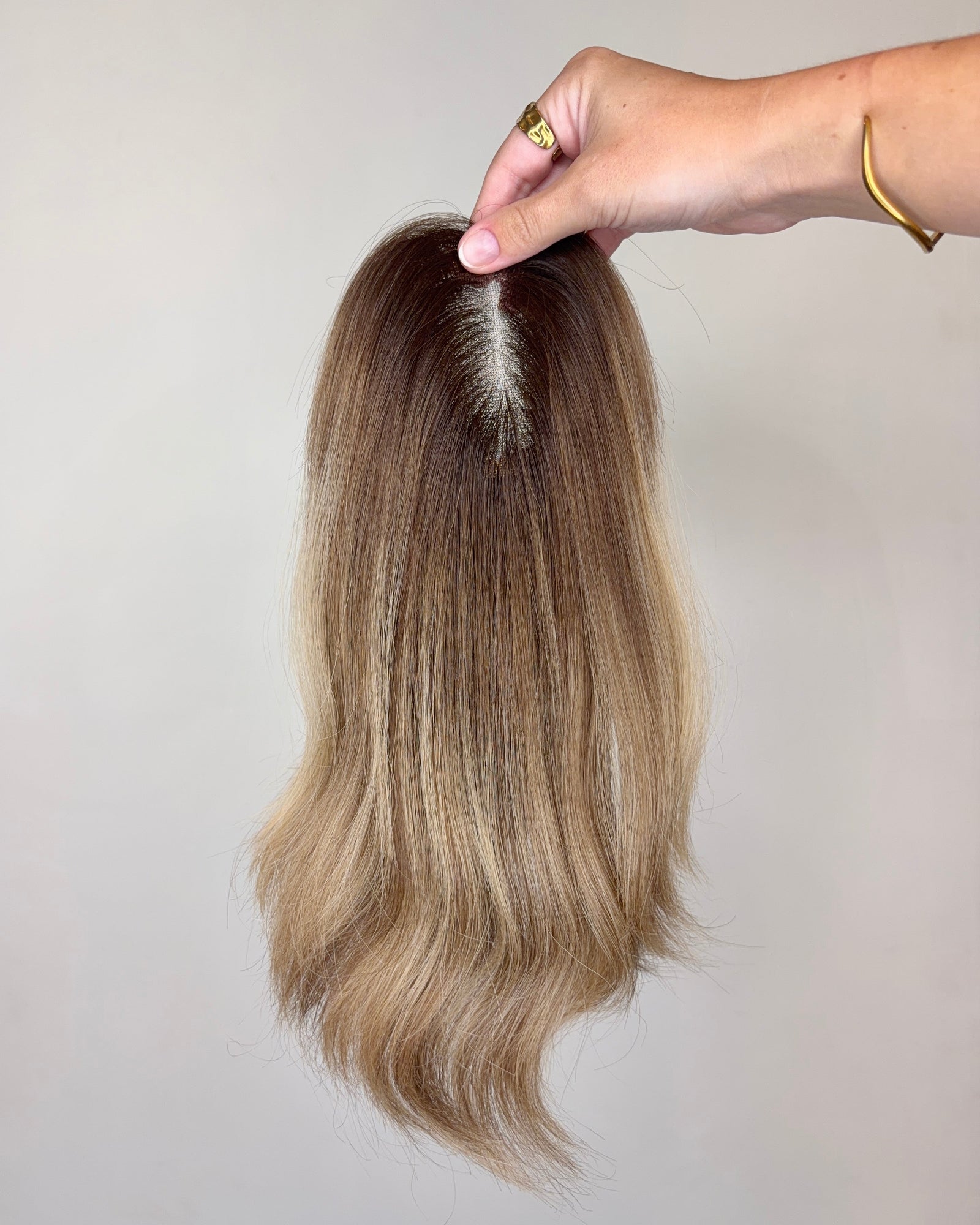 12" MICRO Premium Remy Human Hair Topper - LUNA