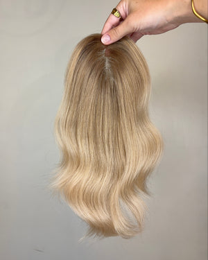 12" MICRO Premium Remy Human Hair Topper - QUARTZ