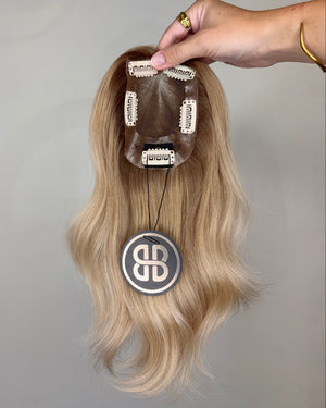 12" MICRO Premium Remy Human Hair Topper - QUARTZ