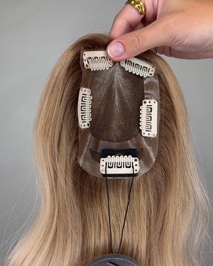 12" MICRO Premium Remy Human Hair Topper - QUARTZ