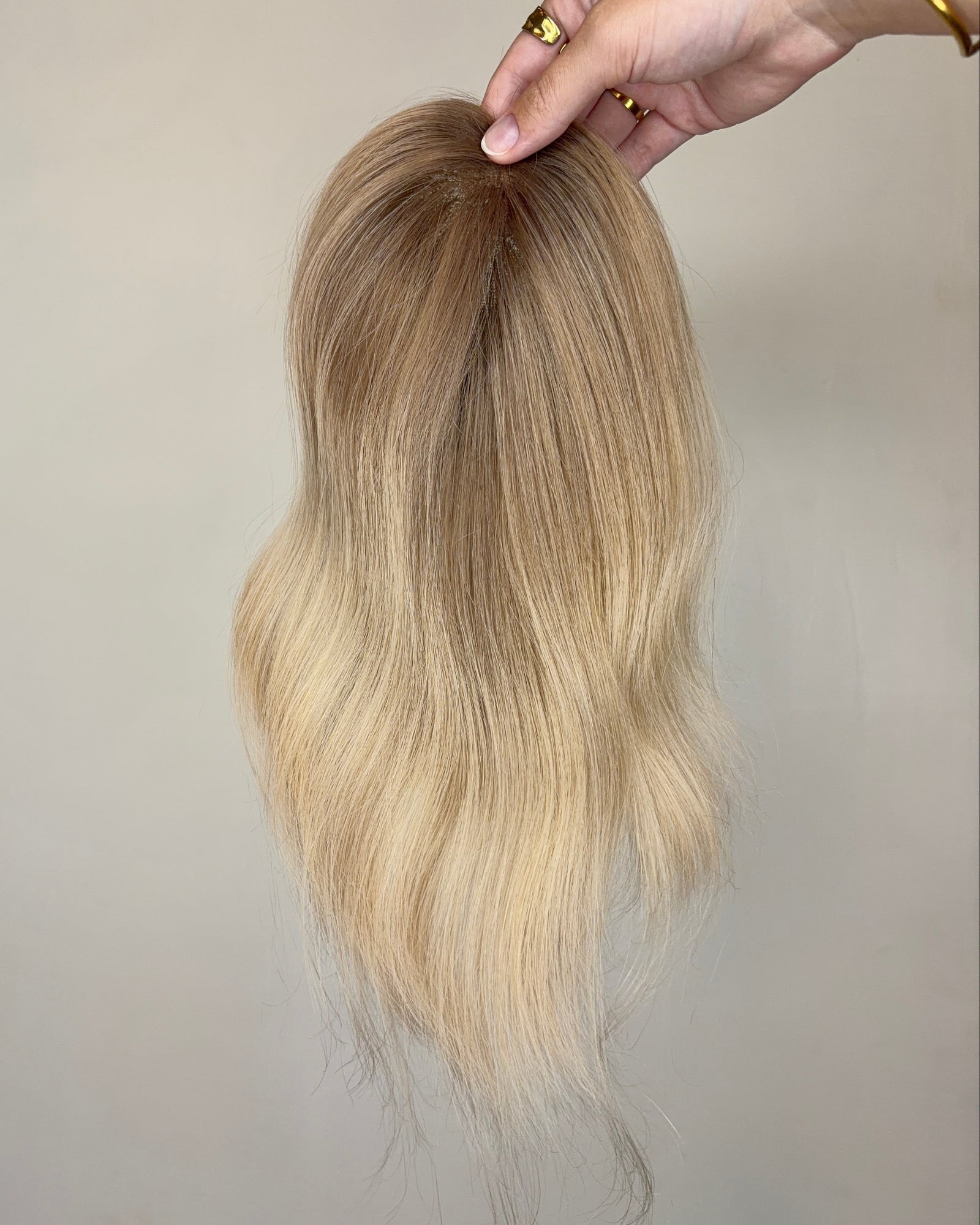 12" MICRO Premium Remy Human Hair Topper - OPAL