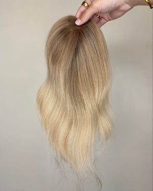 12" MICRO Premium Remy Human Hair Topper - OPAL