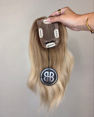 12" MICRO Premium Remy Human Hair Topper - OPAL