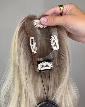 12" MICRO Premium Remy Human Hair Topper - ANGELITE