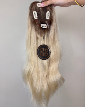 16" MICRO Premium Remy Human Hair Topper - ANGELITE