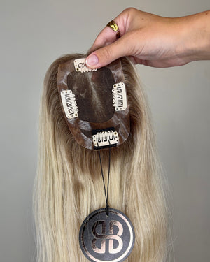 16" MICRO Premium Remy Human Hair Topper - ANGELITE