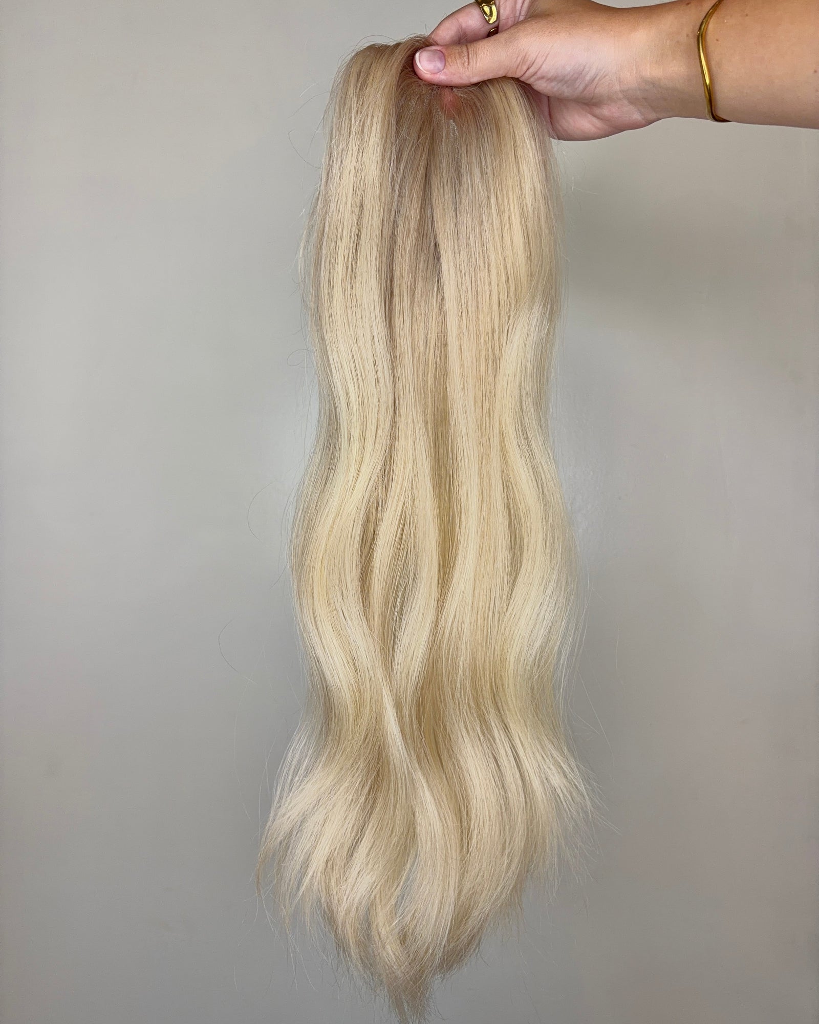 16" MICRO Premium Remy Human Hair Topper - PEARL