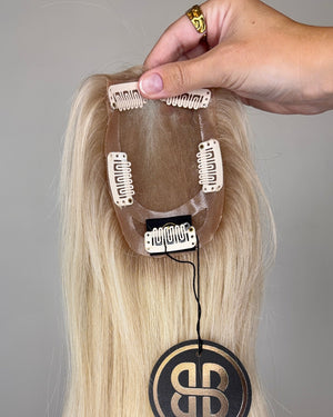 16" MICRO Premium Remy Human Hair Topper - PEARL