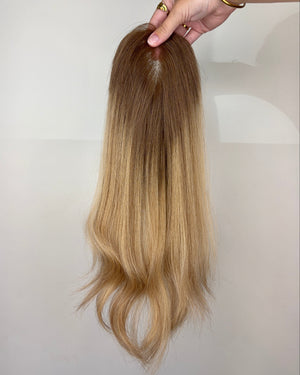 16" MICRO Premium Remy Human Hair Topper - SAPPHIRE