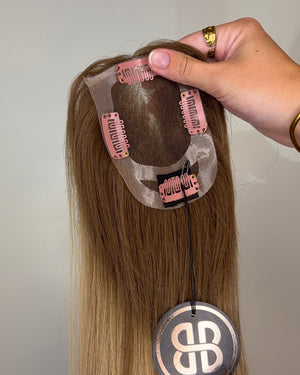 16" MICRO Premium Remy Human Hair Topper - SAPPHIRE