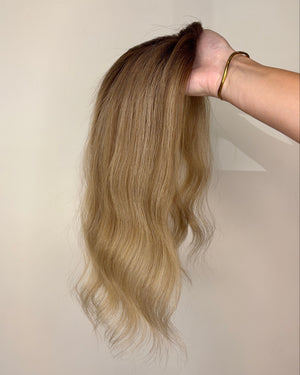 16" MICRO Premium Remy Human Hair Topper - LUNA