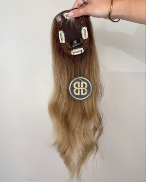 16" MICRO Premium Remy Human Hair Topper - LUNA