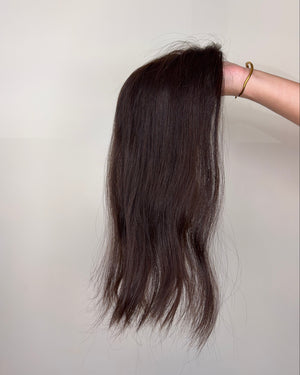 16" MICRO Premium Remy Human Hair Topper - AMETHYST