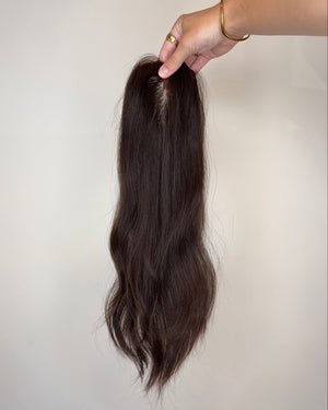 16" MICRO Premium Remy Human Hair Topper - AMETHYST