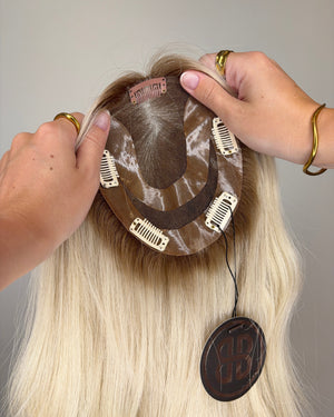 16" 5"x6" Premium Remy Human Hair Topper - KRYSTAL