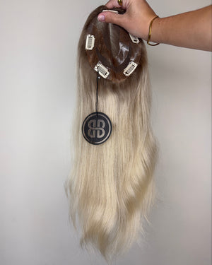 16" 5"x6" Premium Remy Human Hair Topper - ANGELITE