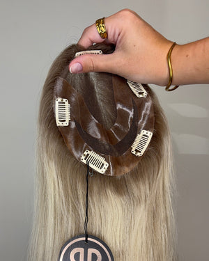 16" 5"x6" Premium Remy Human Hair Topper - ANGELITE