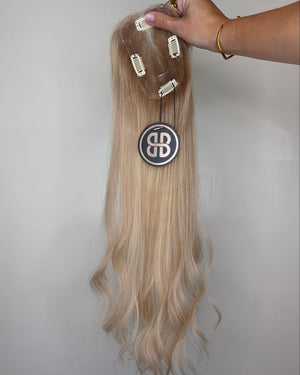 20" MICRO Premium Remy Human Hair Topper - PEARL