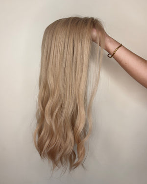 20" 5"x6" Premium Remy Human Hair Topper - QUARTZ