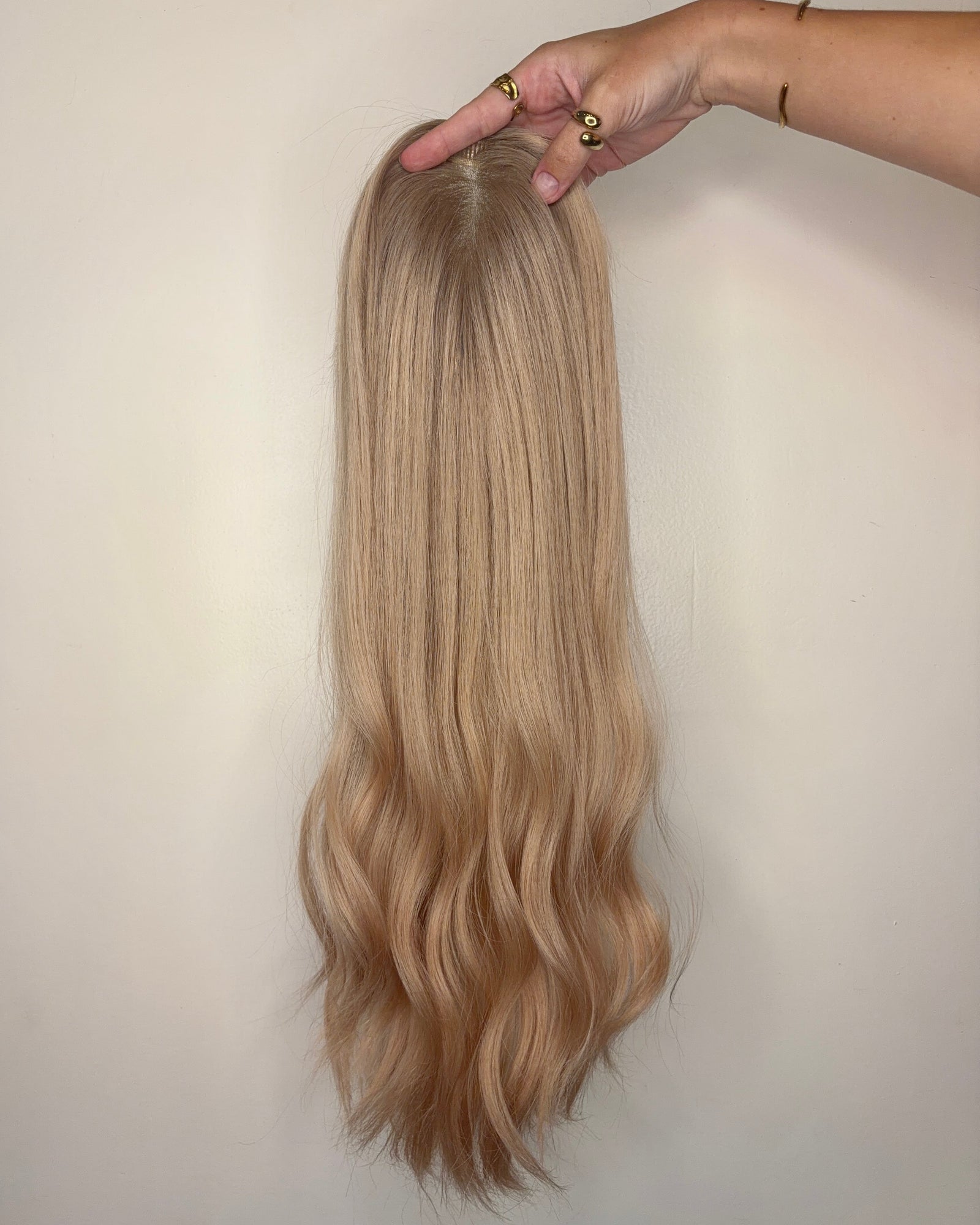 20" 5"x6" Premium Remy Human Hair Topper - QUARTZ
