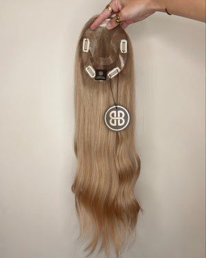 20" 5"x6" Premium Remy Human Hair Topper - QUARTZ