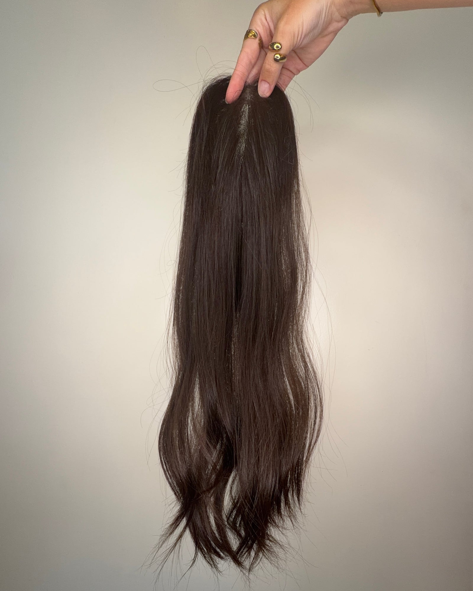 20" MICRO Premium Remy Human Hair Topper - AMETHYST