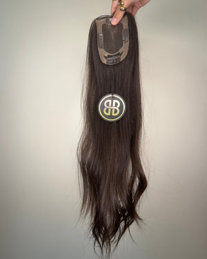 20" MICRO Premium Remy Human Hair Topper - AMETHYST