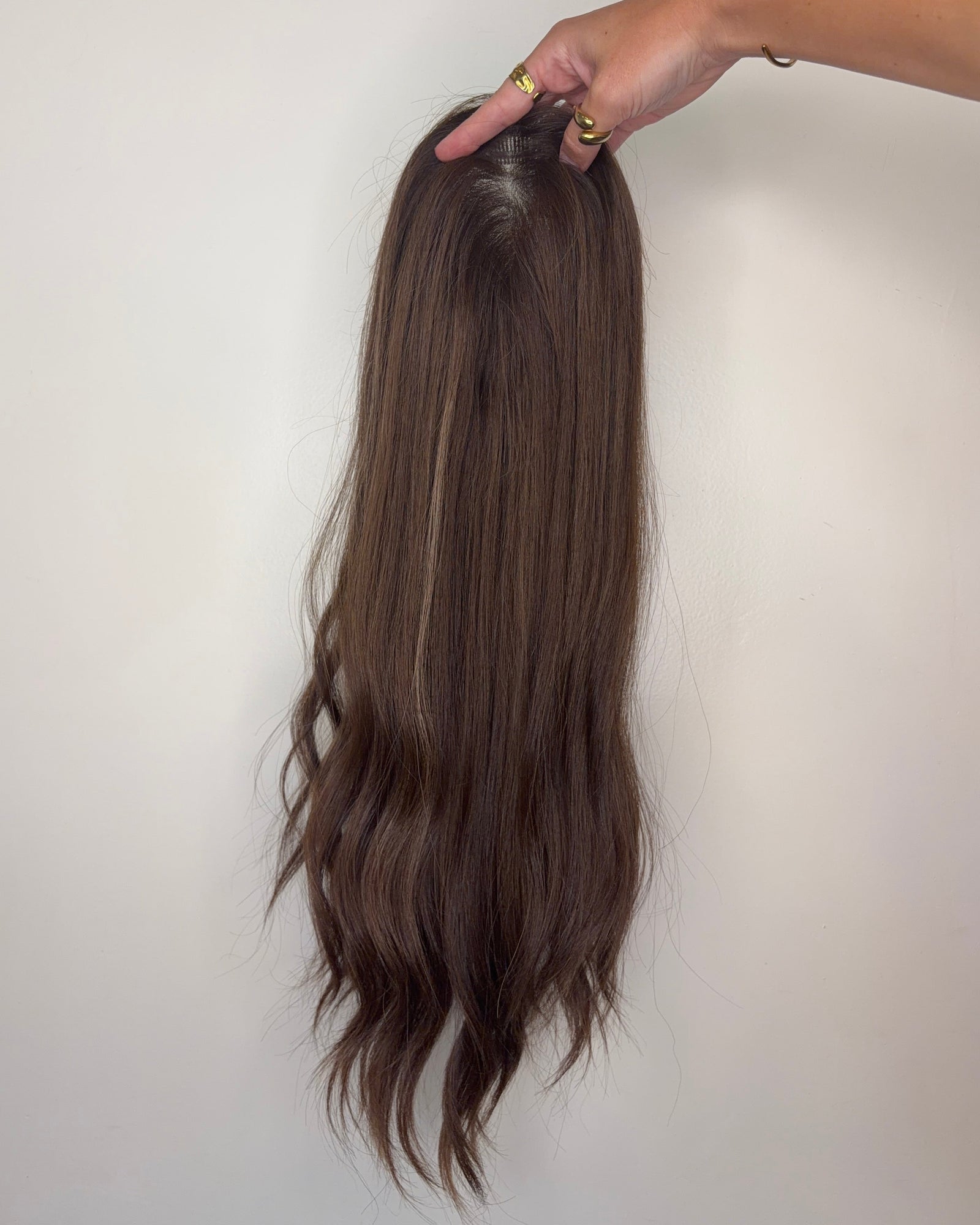 20" 5"x6" Premium Remy Human Hair Topper - JASPER