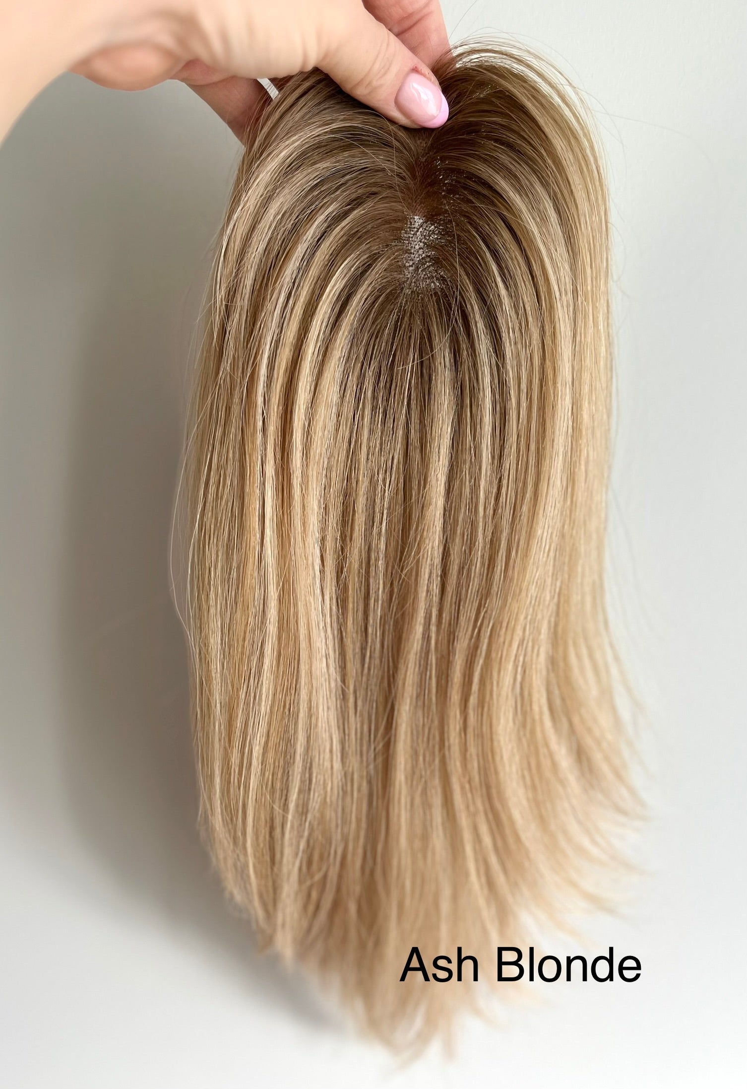 Human hair piece topper best sale