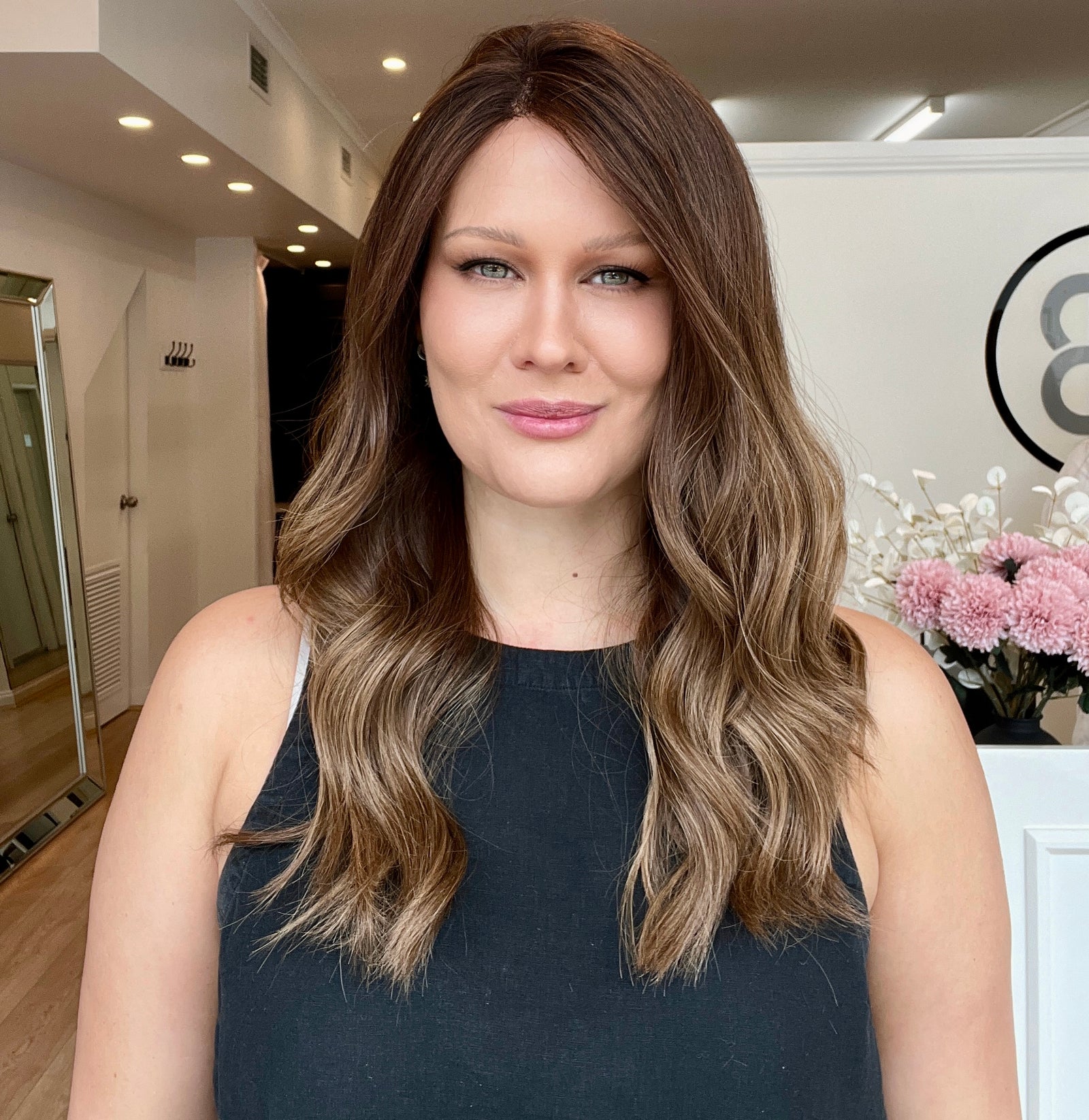 22" Premium Remy Human Hair Wig - Light Density - The MOLLIE