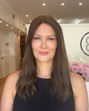 18" Platinum Lace Collection - Remy Human Hair Wig - OBSIDIAN