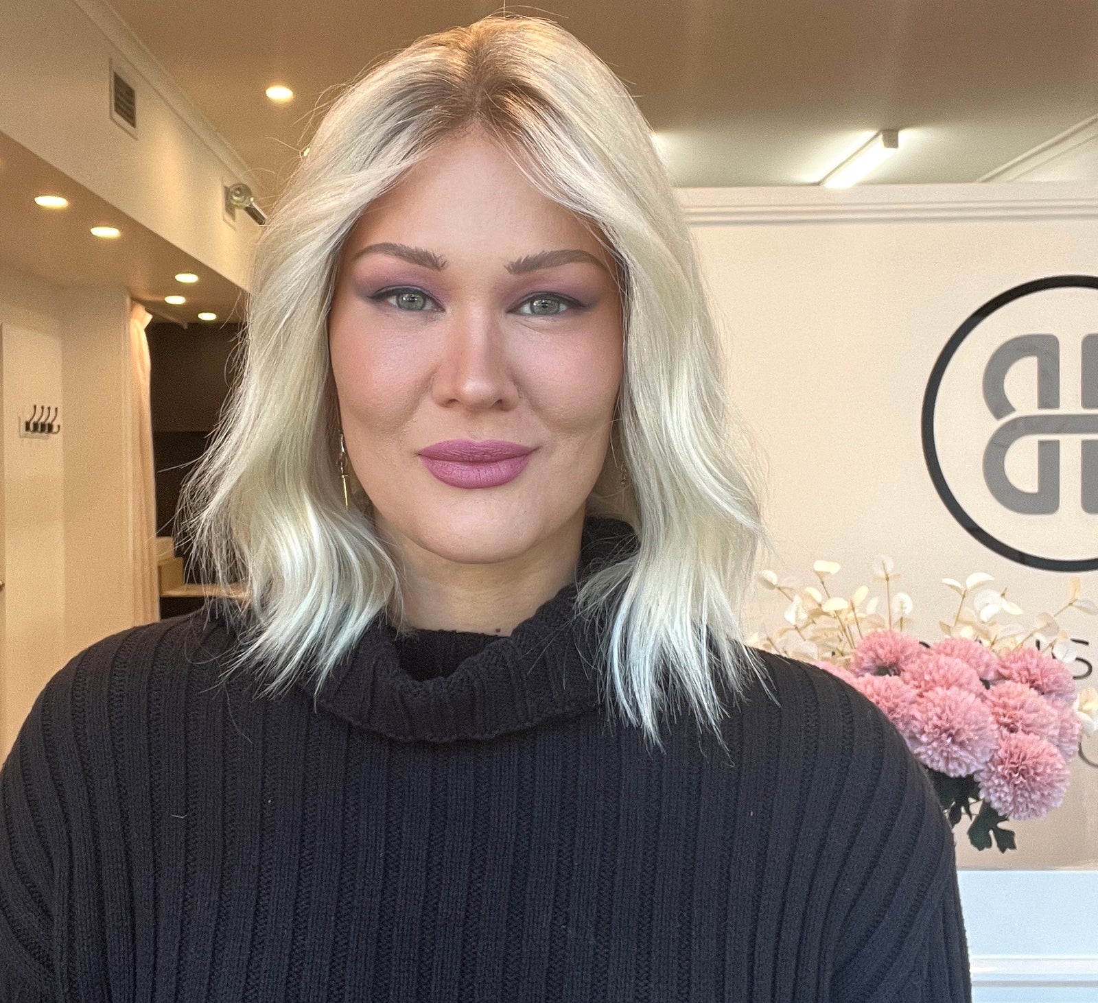 14" Platinum Lace Collection Wig - Luxury EUROPEAN Human Hair Wig - ASHLEY