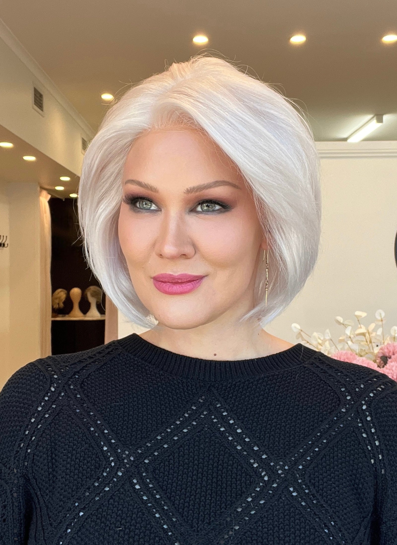 Pixie - Luxury European Hair Wig - Ultra Light Density - WHITE