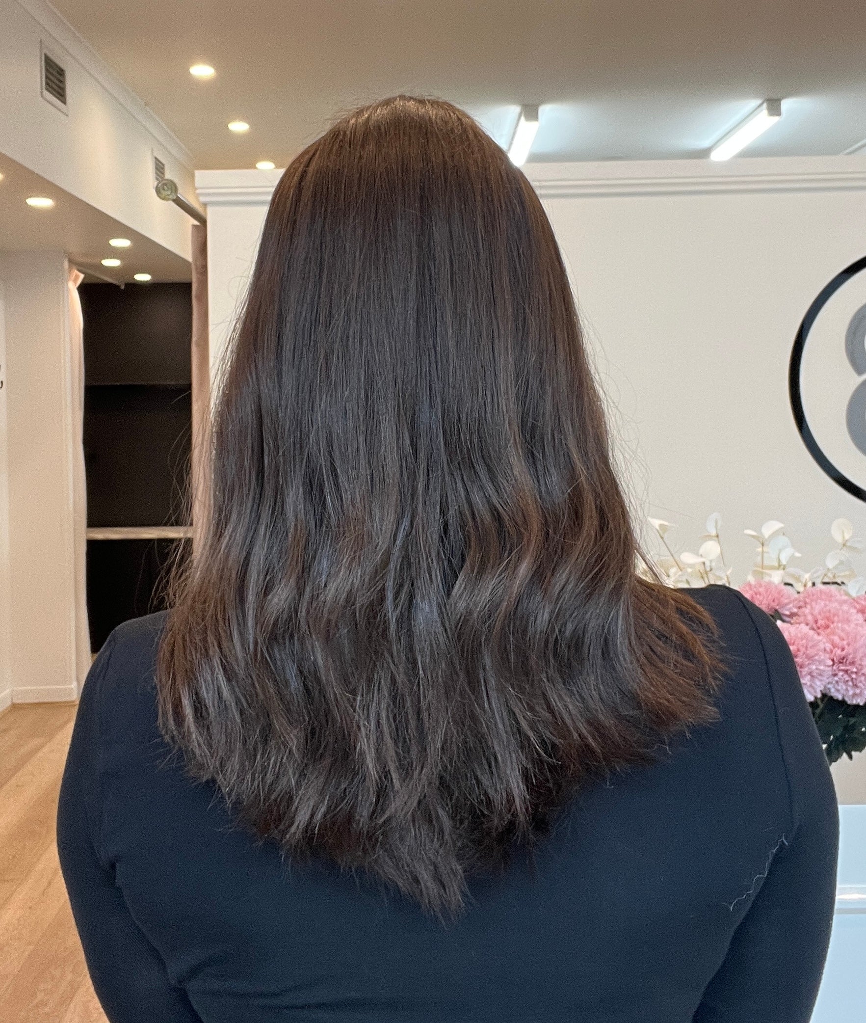 18" Platinum Lace Collection Wig - Luxury EUROPEAN Human Hair - Dark Brown #4