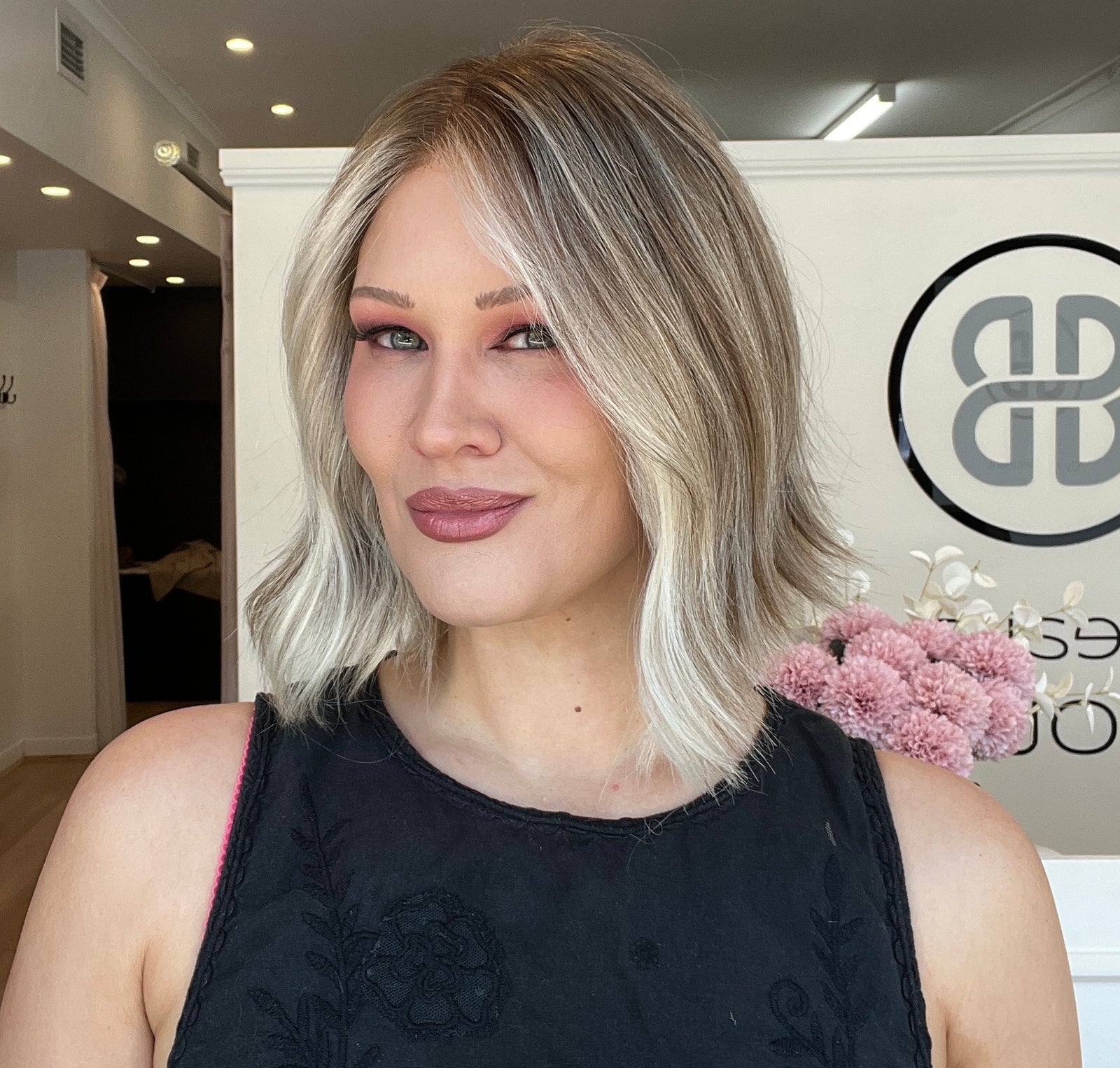 12" Platinum Lace Collection Wig - Luxury EUROPEAN Human Hair Wig - CLARA