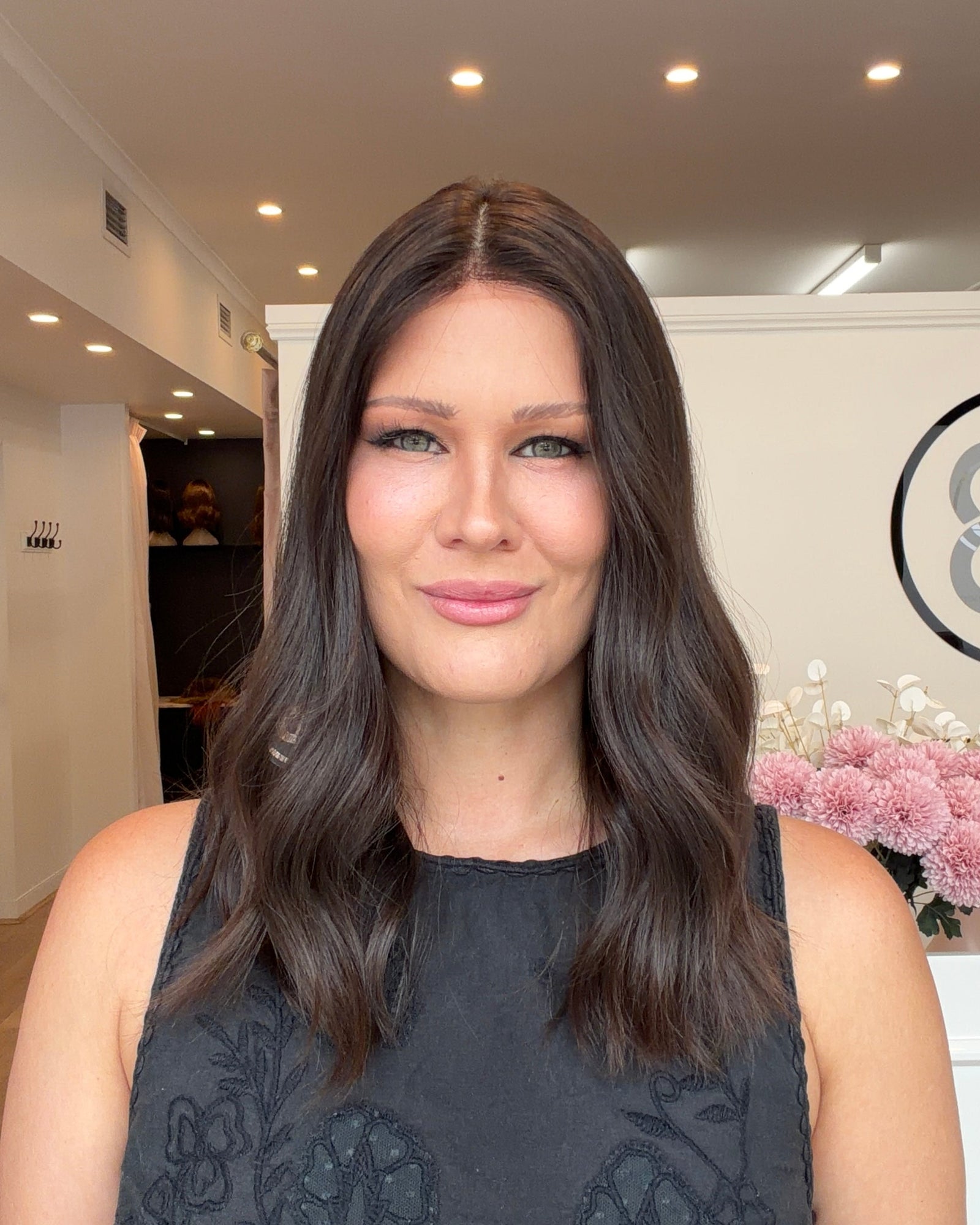 18" Luxury European Human Hair Wig - Ultra Light Density - Colour #4 (Dark Brown)