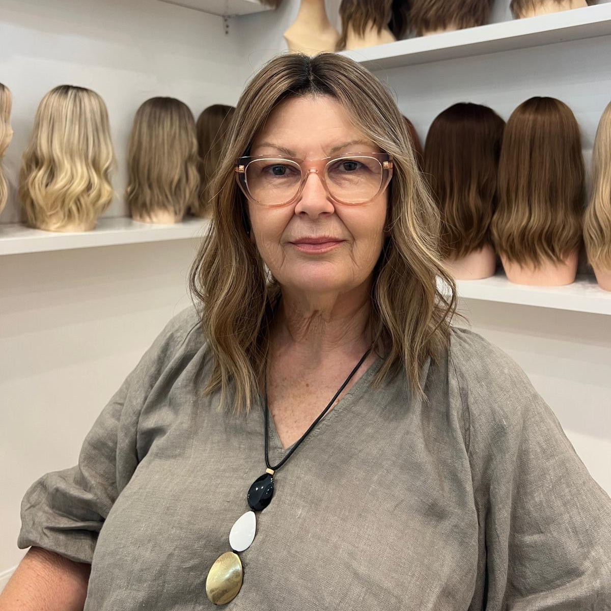 real hair wig for older women