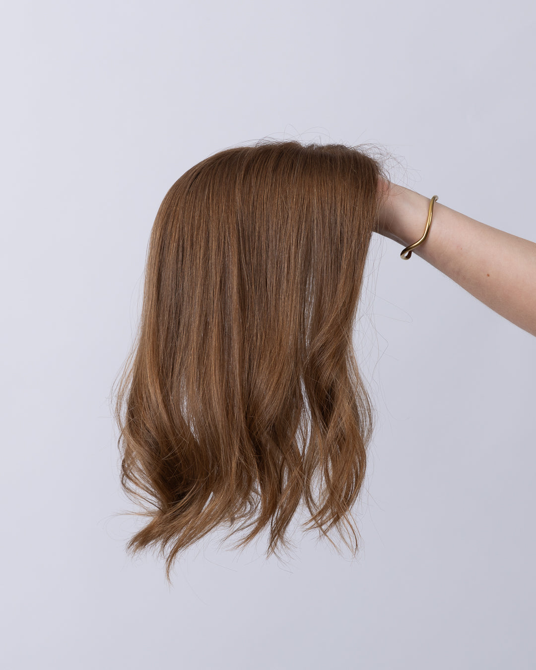 14" MINI European Human Hair Topper - #10 (Warm Light Brown)