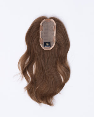 14" MINI European Human Hair Topper - #10 (Warm Light Brown)