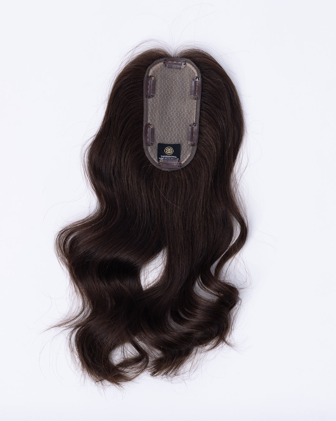 14" MINI European Human Hair Topper - #6 (Medium Brown)