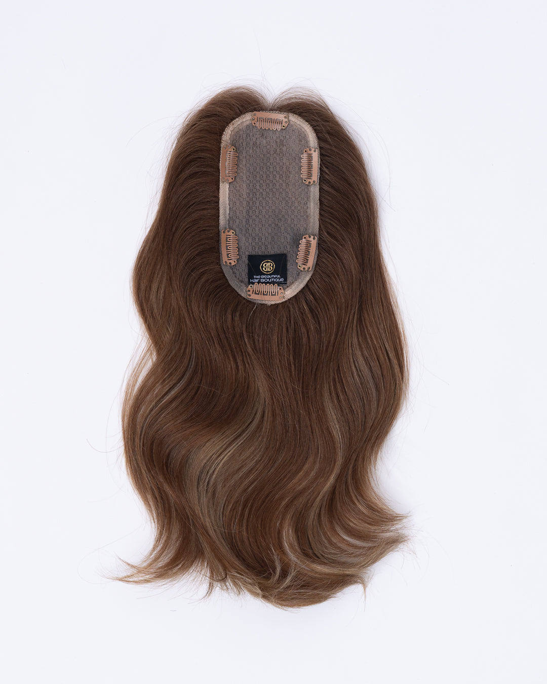 14" MINI European Human Hair Topper - #8/10 Balayage