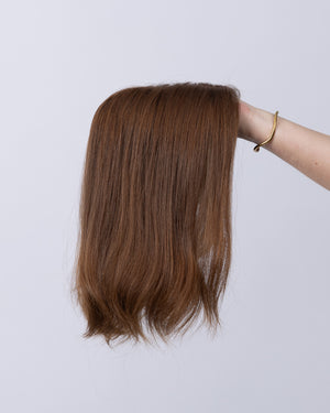 14" MINI European Human Hair Topper - #8/10