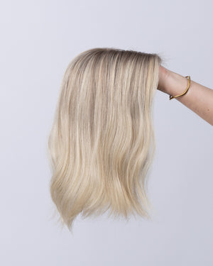 14" MINI European Human Hair Topper - Christie