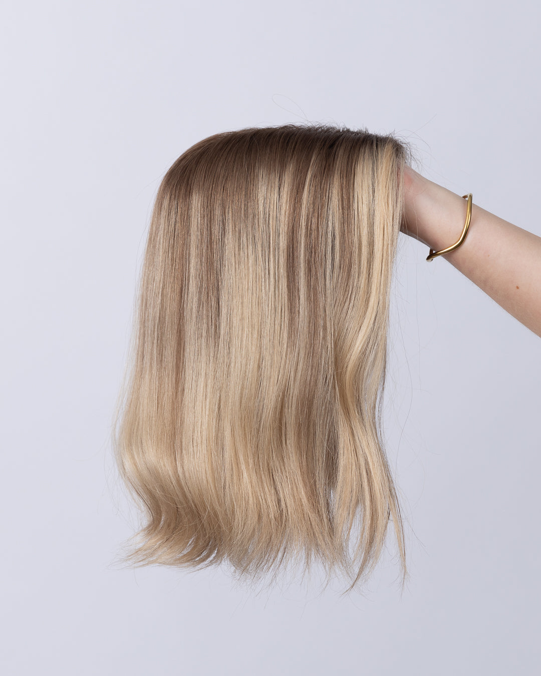 14" MINI European Human Hair Topper - Luna