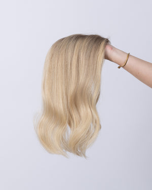 14" MINI European Human Hair Topper - Quartz