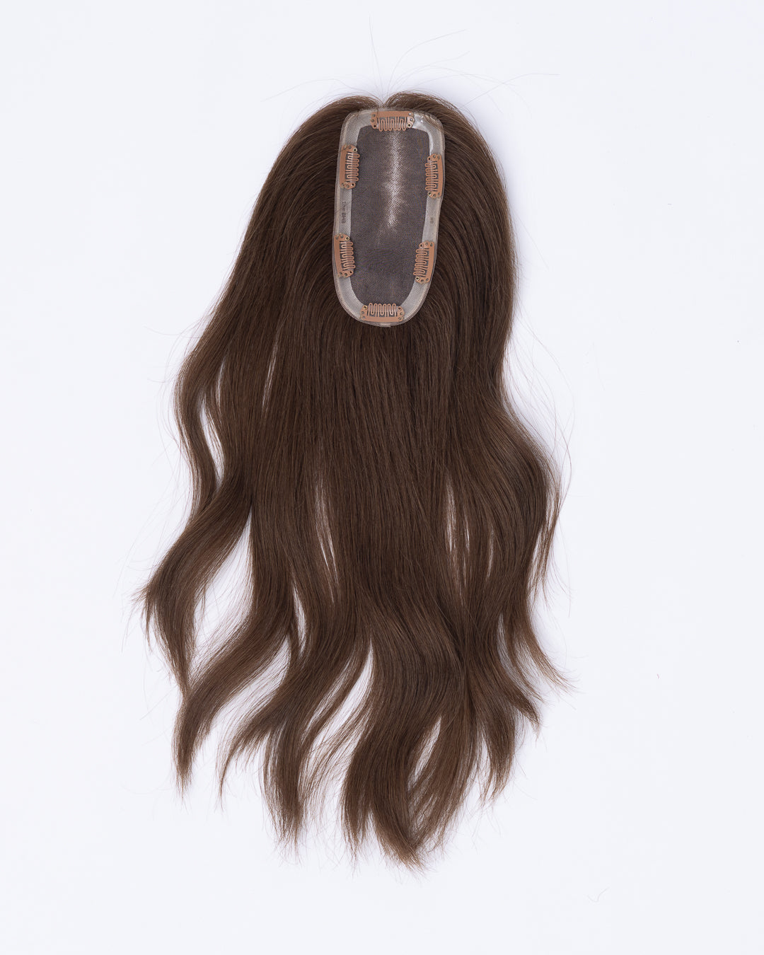 16" MINI Remy Human Hair Topper - #8 Light Brown