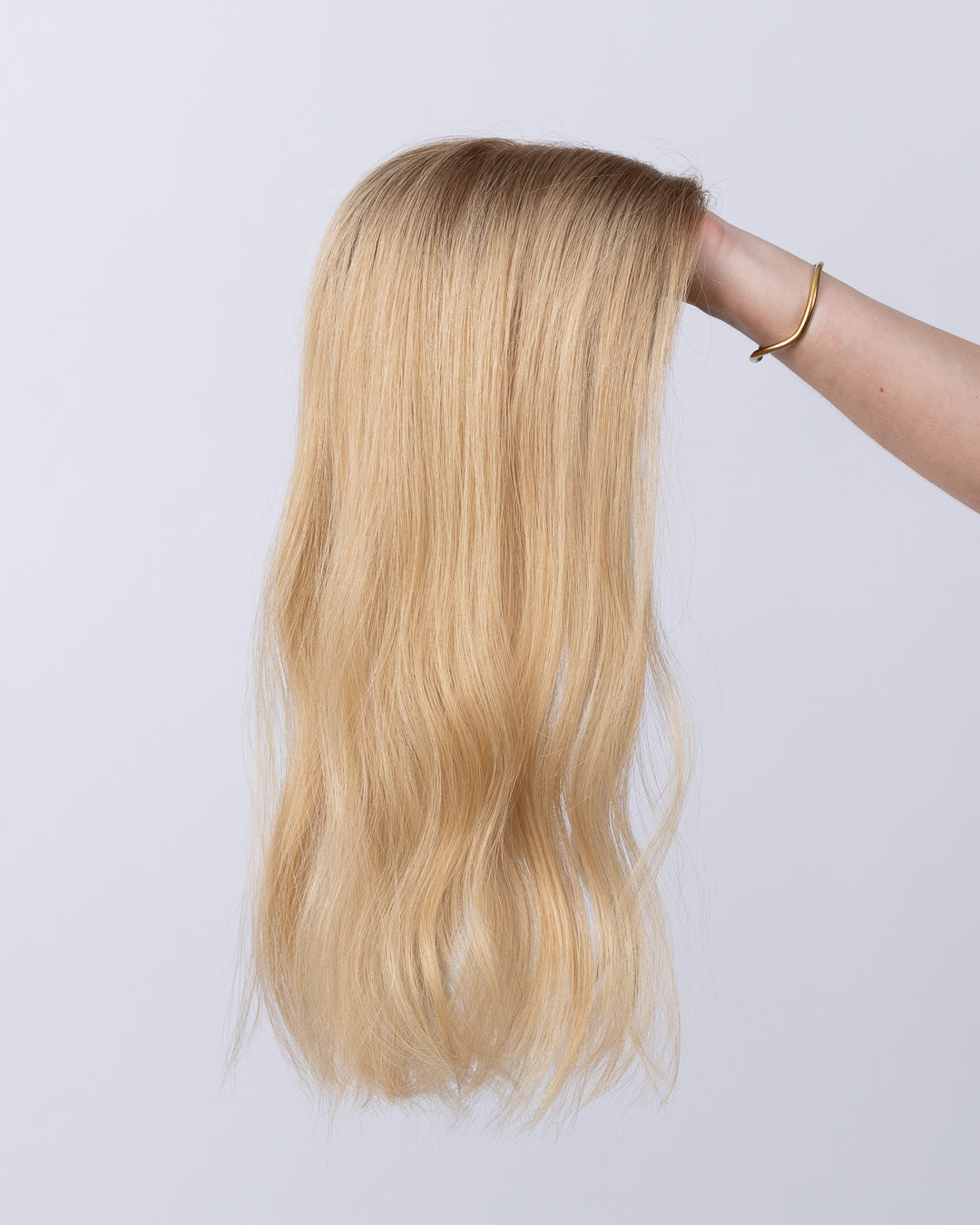 20" MINI Remy Human Hair Topper - #8R/120