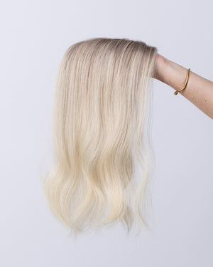 16" MINI Remy Human Hair Topper - Angelite