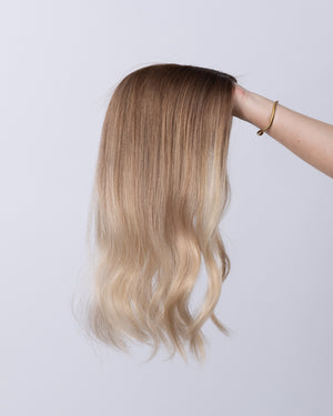 16" MINI Remy Human Hair Topper - Christie