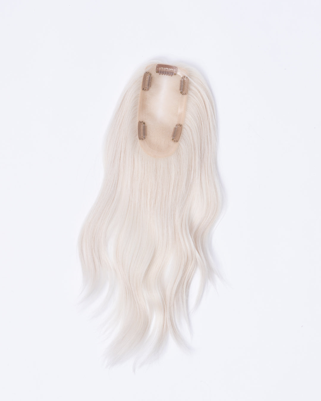 16" MINI Remy Human Hair Topper - White